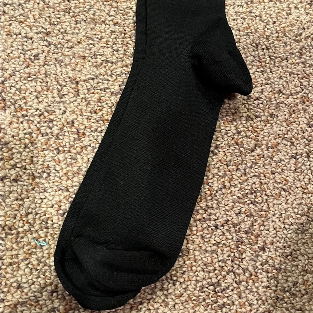 New Size Large compression knee socks vein stockings black nurse doctor NEW